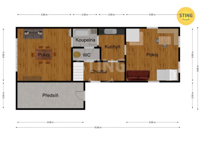 Prodej chalupy, Bystřička, 170 m2