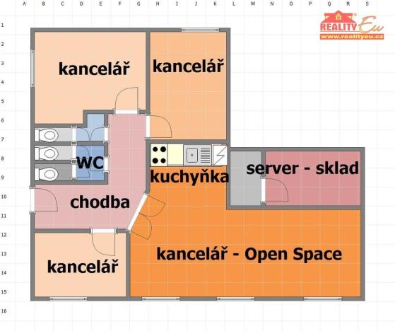 Pronájem kanceláře, Česká Skalice, Bezručova, 140 m2