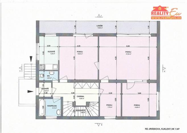 Prodej rodinného domu, Hradec Králové - Kukleny, Jiráskova, 260 m2