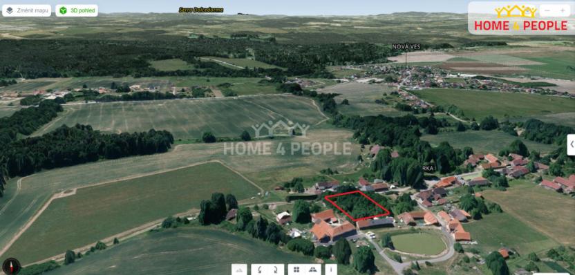 Prodej pozemku pro bydlení, Nová Ves - Hůrka, 1975 m2