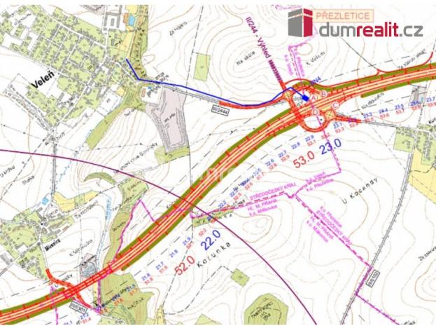 Prodej pozemku pro bydlení, Veleň, U Rybníka, 801 m2