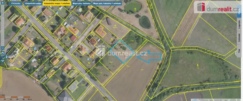 Prodej pozemku pro bydlení, Dřísy, K Potoku, 839 m2