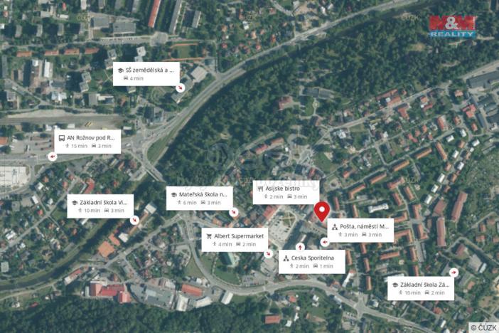 Pronájem bytu 3+1, Rožnov pod Radhoštěm, Náměstí Míru, 70 m2