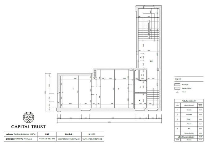 Prodej činžovního domu, Teplice, Kollárova, 822 m2