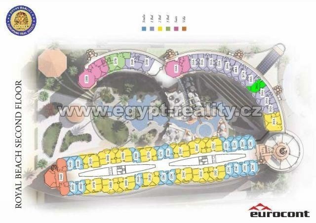 Prodej bytu 2+kk, Hurghada, Egypt, شارع اللواء مؤمن البنان, 57 m2