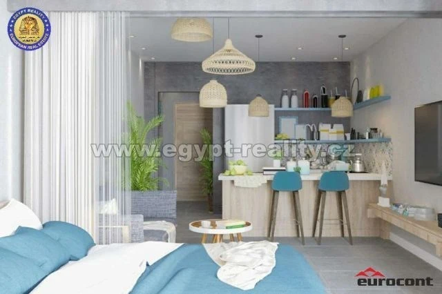 Prodej bytu 1+kk, Hurghada, Egypt, طريق الغردقه الاسماعليه, 46 m2