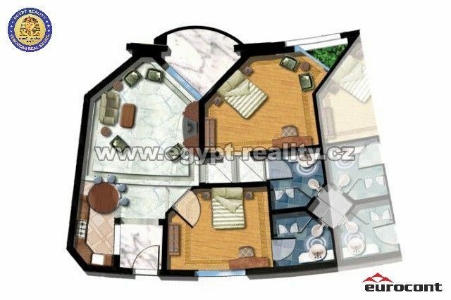 Prodej bytu 2+kk, Hurghada,, Egypt, 114 m2