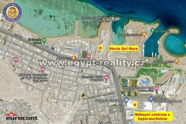 Prodej bytu 1+kk, Hurghada, Egypt, شارع البحر, 45 m2