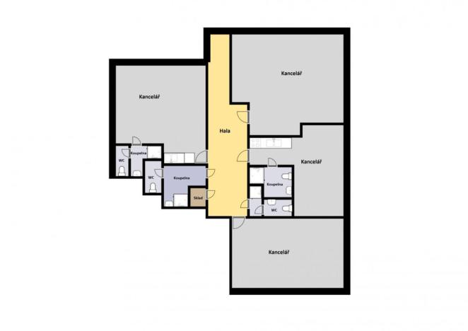 Pronájem kanceláře, Jesenice, Říčanská, 123 m2