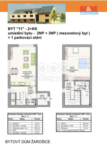 Prodej bytu 2+kk, Žarošice, 78 m2