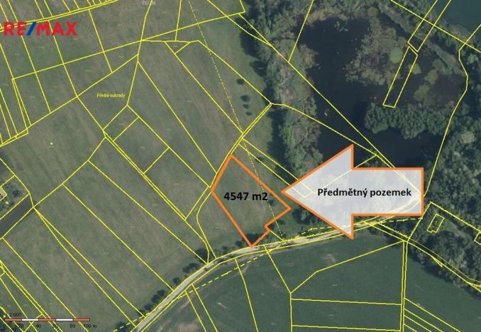 Prodej zemědělské půdy, Olomouc, 4547 m2