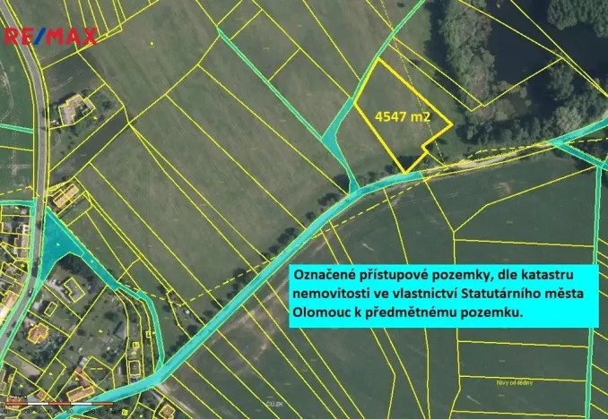 Prodej zemědělské půdy, Olomouc, 4547 m2
