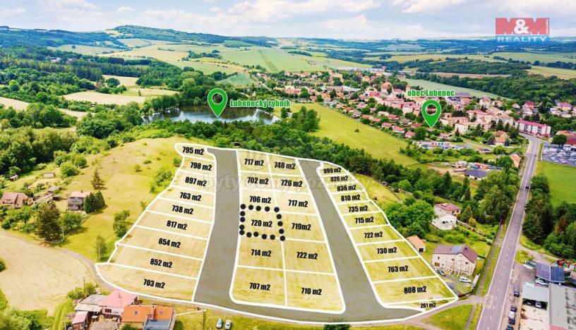Prodej pozemku pro bydlení, Lubenec, 720 m2