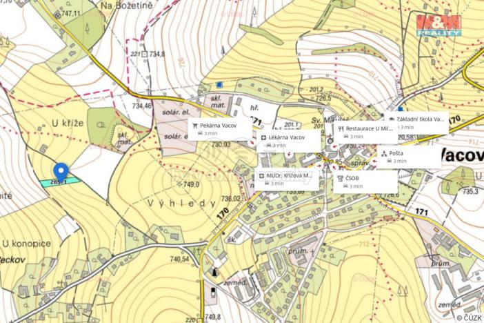 Prodej pozemku pro bydlení, Vacov - Vlkonice, 2020 m2
