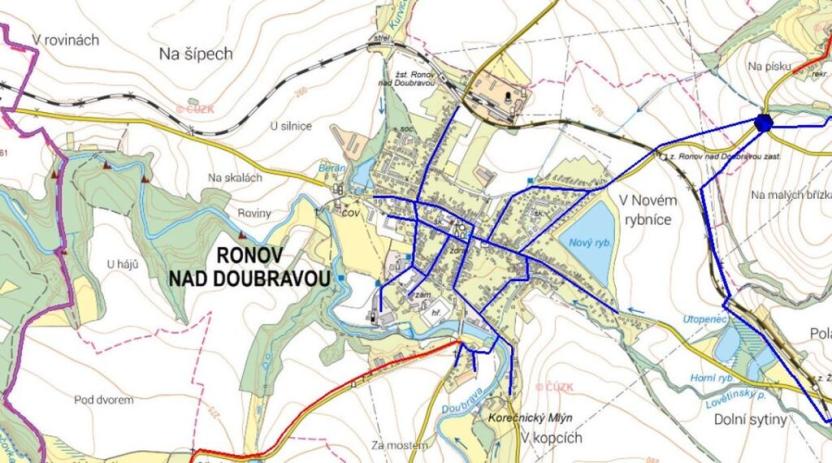 Prodej pozemku pro bydlení, Ronov nad Doubravou, Nádražní, 2419 m2