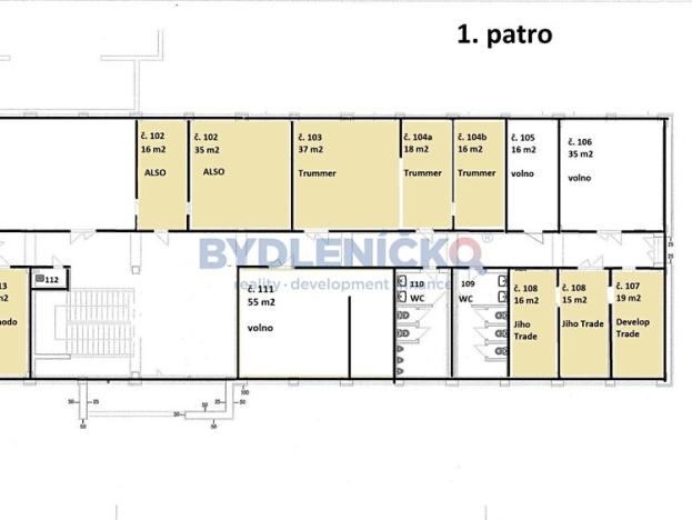 Pronájem kanceláře, České Budějovice, K. Světlé, 70 m2