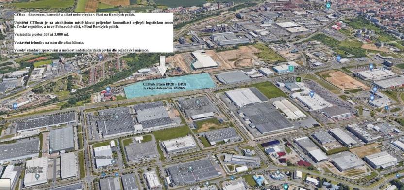 Pronájem obchodního prostoru, Plzeň, Folmavská, 557 m2