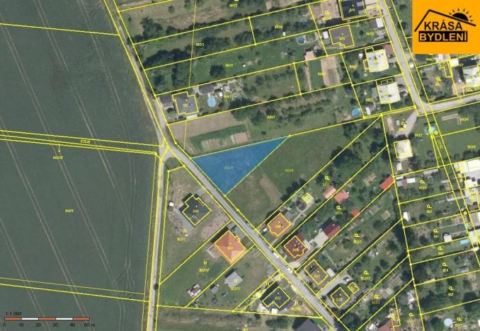 Prodej podílu 1/36 pozemku pro bydlení, Tršice, 79 m2