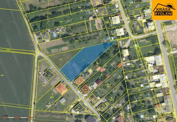 Prodej podílu 1/36 pozemku pro bydlení, Tršice, 79 m2