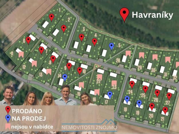 Prodej pozemku pro bydlení, Havraníky, 1024 m2