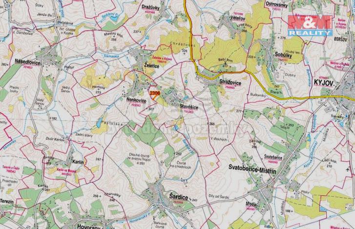 Prodej zemědělské půdy, Stavěšice, 531 m2