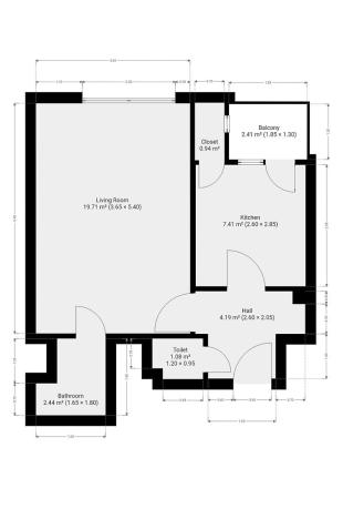 Pronájem bytu 1+1, Praha - Vršovice, Jakutská, 35 m2
