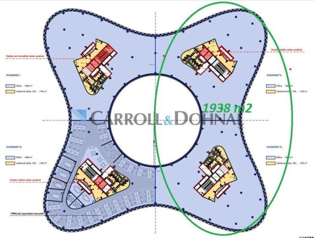 Pronájem kanceláře, Ostrava - Moravská Ostrava, náměstí Biskupa Bruna, 1938 m2