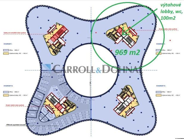 Pronájem kanceláře, Ostrava - Moravská Ostrava, náměstí Biskupa Bruna, 969 m2