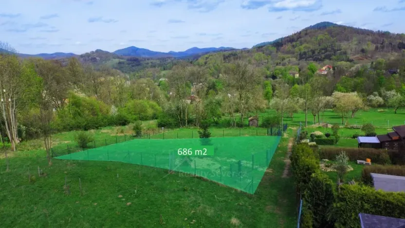 Prodej zahrady, Kamenický Šenov, Horská, 686 m2