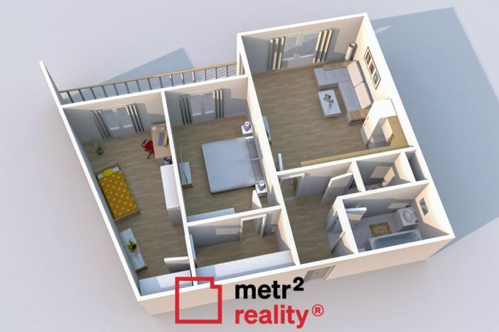 Prodej bytu 3+kk, Litovel, 67 m2