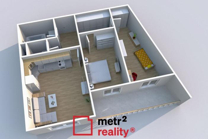 Prodej bytu 3+kk, Litovel, 67 m2