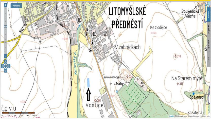 Prodej pozemku pro komerční výstavbu, Vysoké Mýto, Voštice, 3446 m2