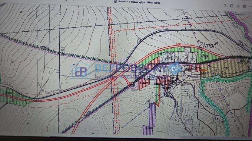 Prodej zahrady, Liběšice - Zimoř, 8000 m2