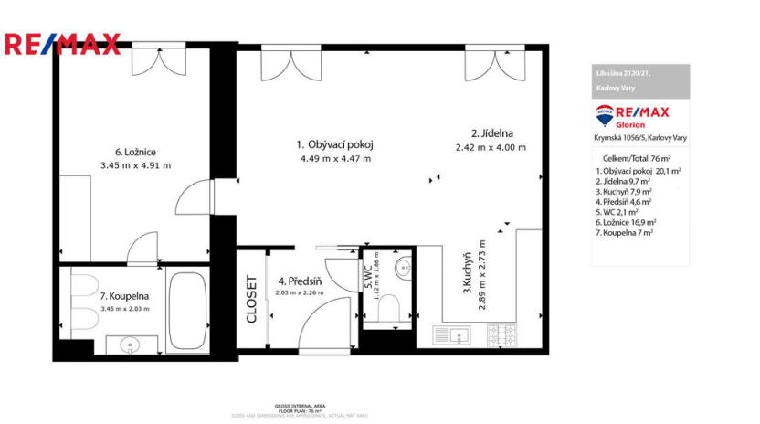 Prodej bytu 2+kk, Karlovy Vary, Libušina, 70 m2
