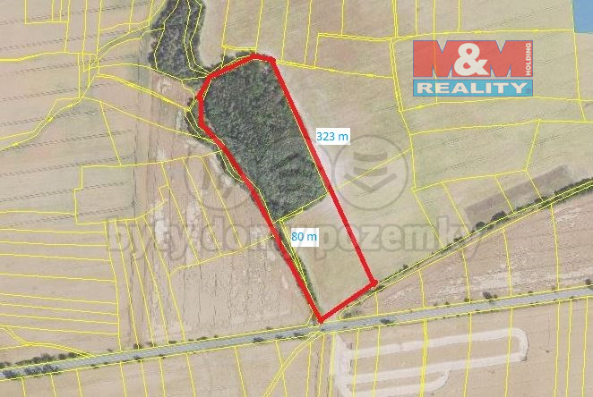 Prodej pole, Tuřany - Byseň, 27000 m2