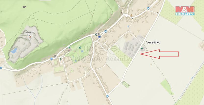 Prodej pozemku pro komerční výstavbu, Veselíčko, 784 m2