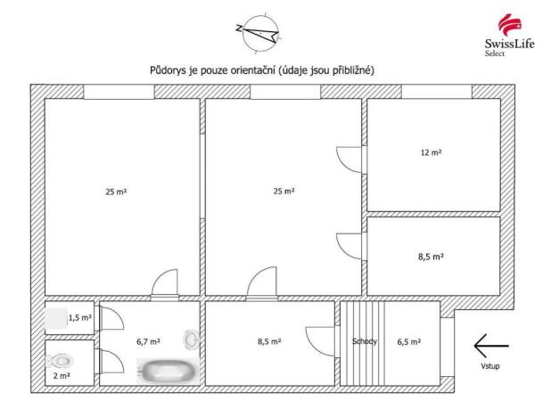 Prodej bytu 3+1, Humpolec - Světlice, 95 m2