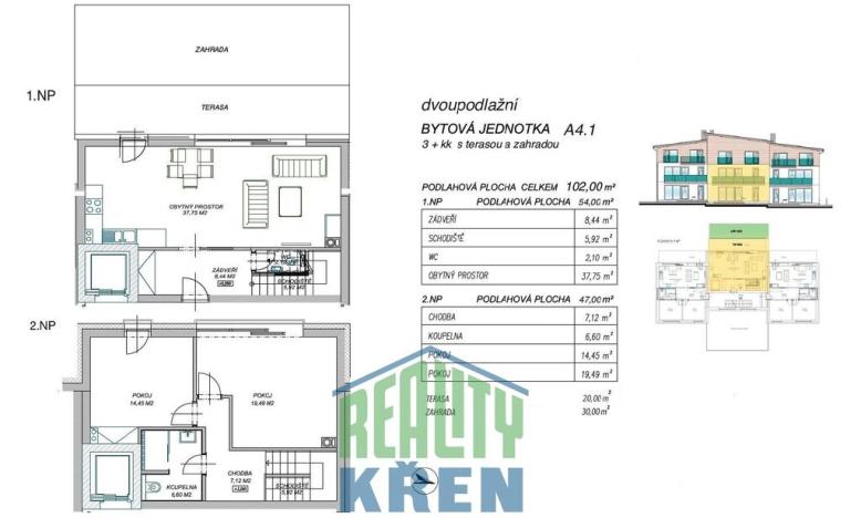 Prodej bytu 3+kk, Loučná pod Klínovcem - Loučná, 102 m2