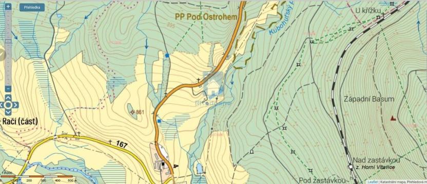 Prodej trvalého travního porostu, Horní Vltavice, 2704 m2