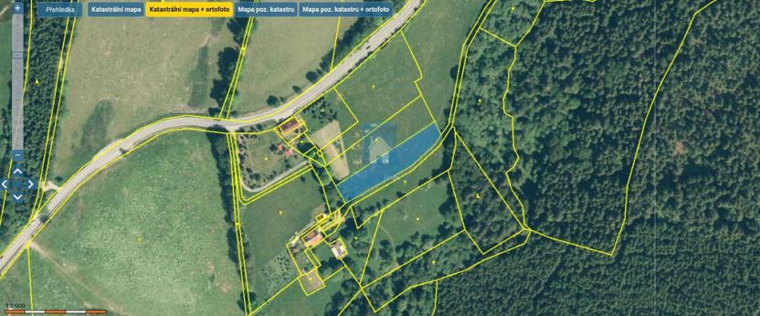 Prodej trvalého travního porostu, Horní Vltavice, 2704 m2