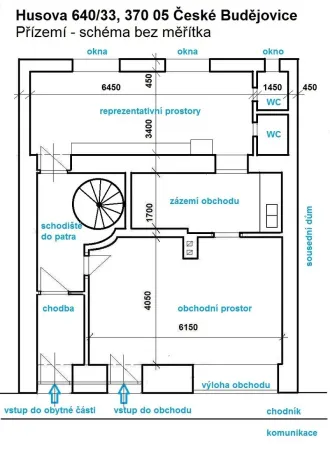 Prodej rodinného domu, České Budějovice, Husova tř., 208 m2