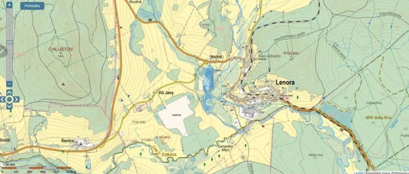 Prodej trvalého travního porostu, Lenora - Houžná, 55813 m2