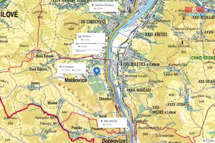 Prodej pozemku pro bydlení, Malšovice, 1308 m2