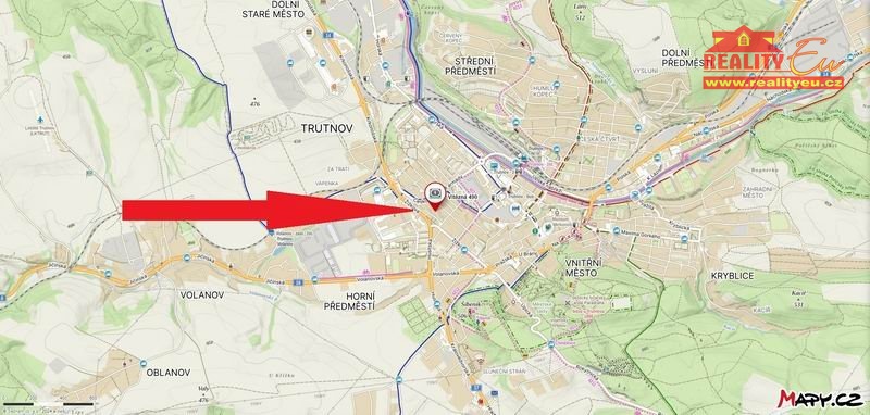 Prodej činžovního domu, Trutnov - Horní Předměstí, Vítězná, 1200 m2