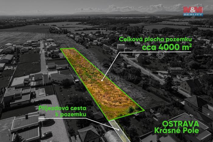 Prodej pozemku pro bydlení, Ostrava - Krásné Pole, 4137 m2