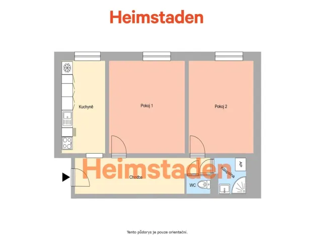 Pronájem bytu 2+1, Ostrava - Poruba, Havanská, 54 m2