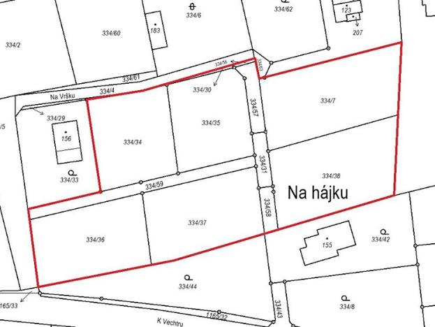 Prodej pozemku pro bydlení, Vysoký Újezd, K Vechtru, 5753 m2
