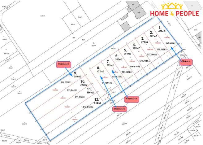 Prodej pozemku pro bydlení, Tlumačov, Dolní, 383 m2