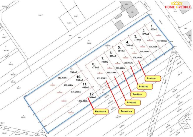 Prodej pozemku pro bydlení, Tlumačov, Dolní, 700 m2