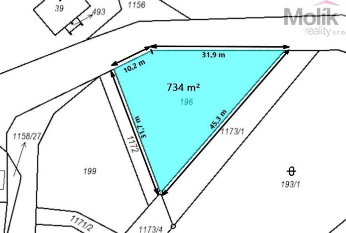 Prodej pozemku pro bydlení, Dubí - Cínovec, 734 m2